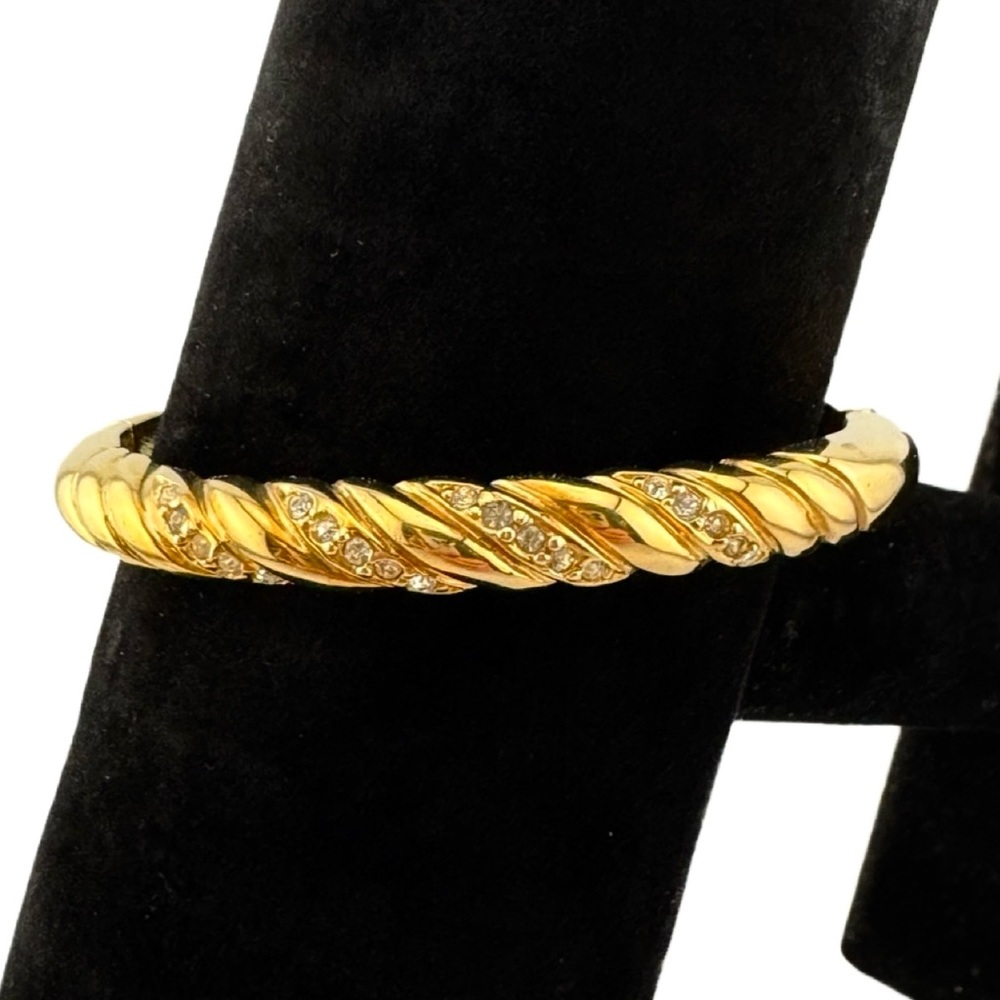 Vintage 80s Roman Hinged Bracelet